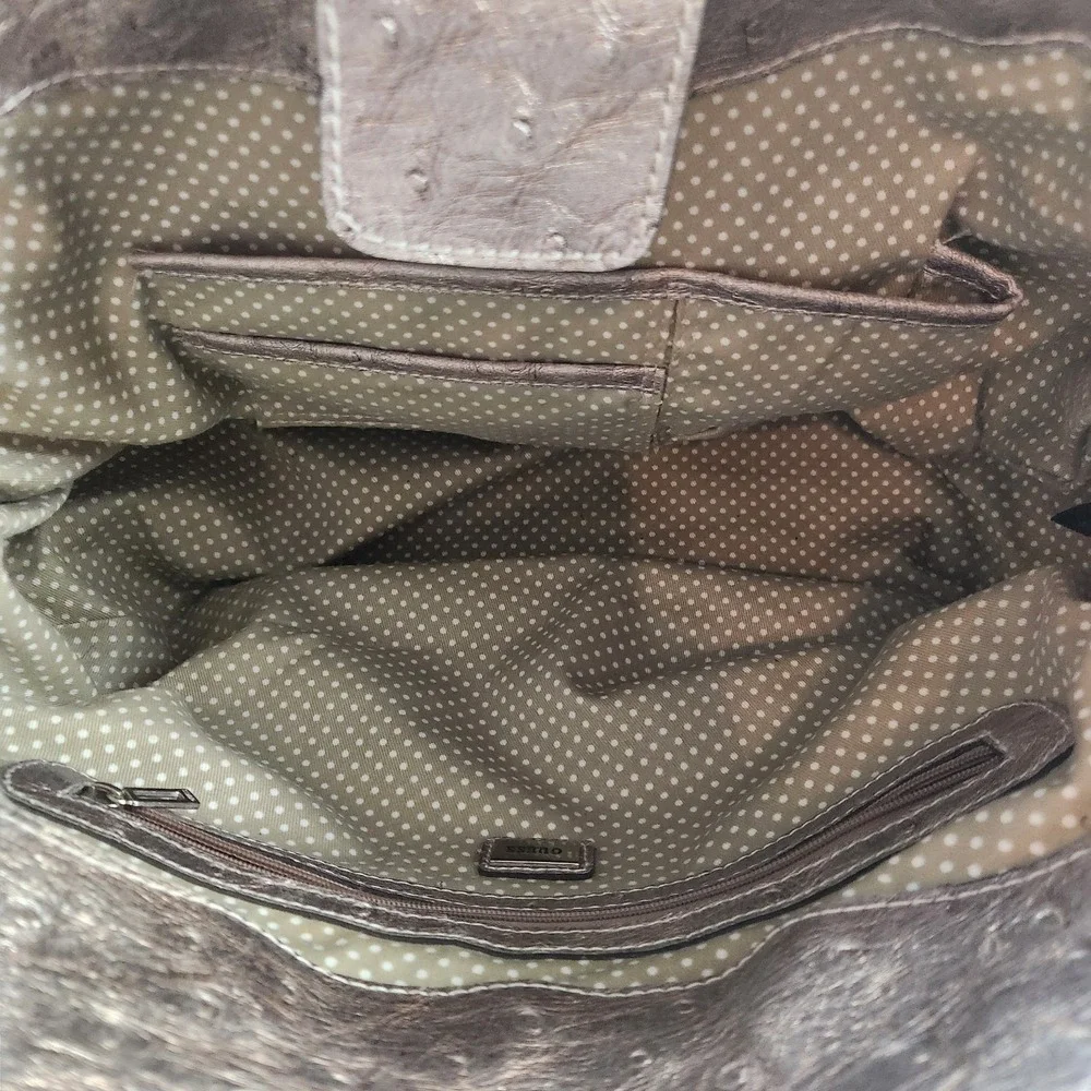 Vtg Guess Samba Metallic  Handbag Large Hobo Purse & Strap Retro Wood Handle‎
